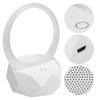 LY Y1 Mini Bluetooth Speaker with Colorful Night Light Audio Accessory Desktop Ornament(White )