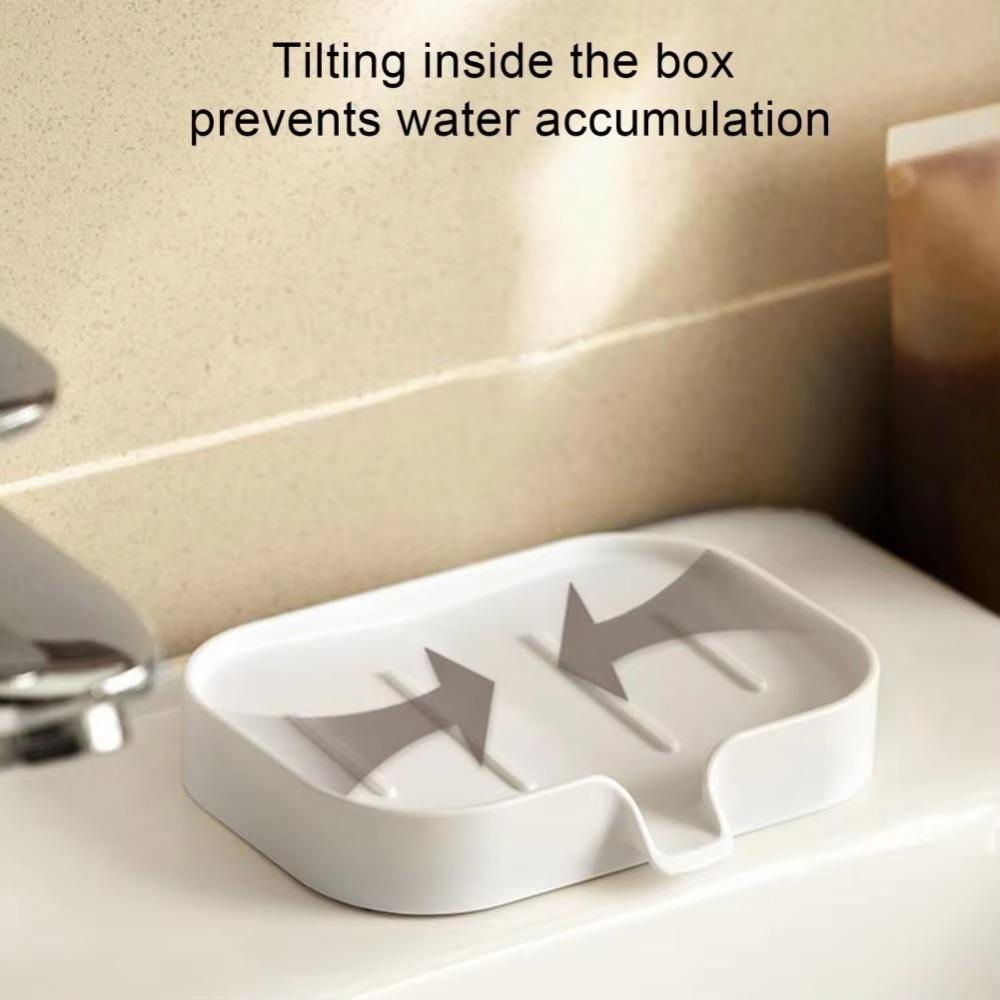 2Pcs Plastic Soap Holder Multi-function Wall Soap Shelf  Kitchen Countertop
