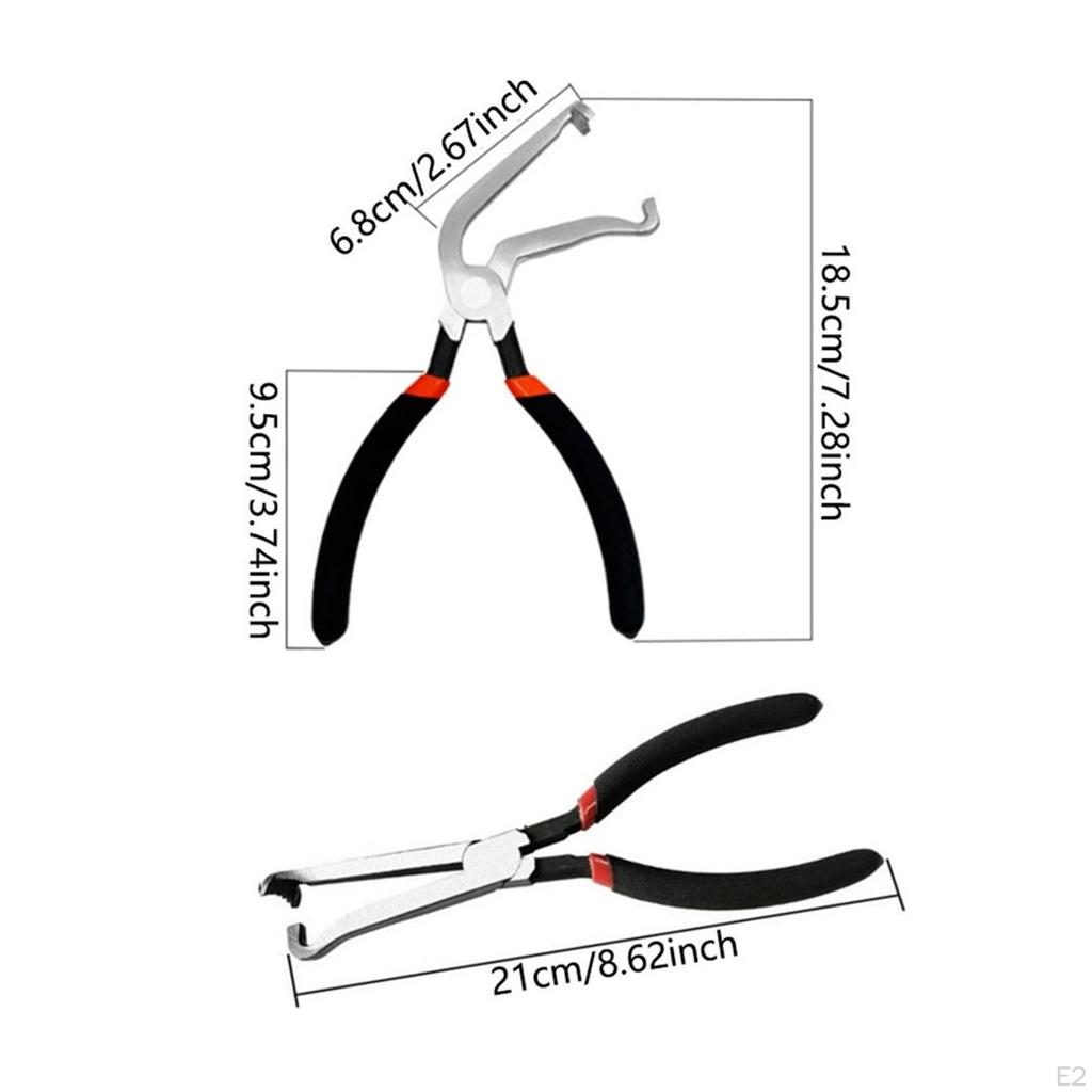 Elektrische Stecker Zange 60 ° und Gerade 2Pcs Robust Zubehör Kraftstoff Linie Remover Spark