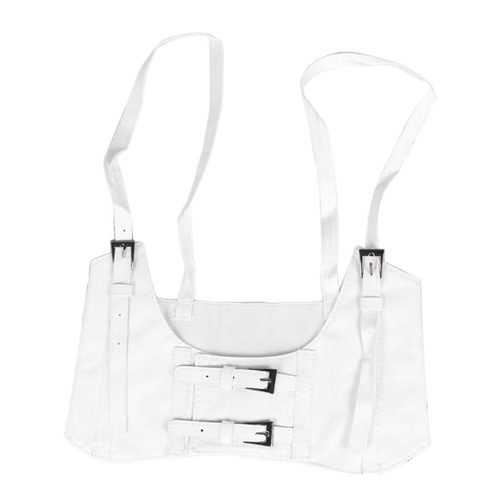 Women's Waist Belt Underbust Corset Punk Ladies PU Leather Adjustable Cummerbund for Dress Cincher Waistband Waist Belt
