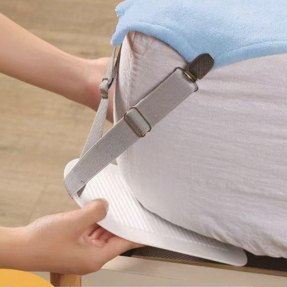 2/4Pcs Durable Adjustable Bed Sheet Holder Strap Bed Sheet Fastener  Mattress Duvet Blanket
