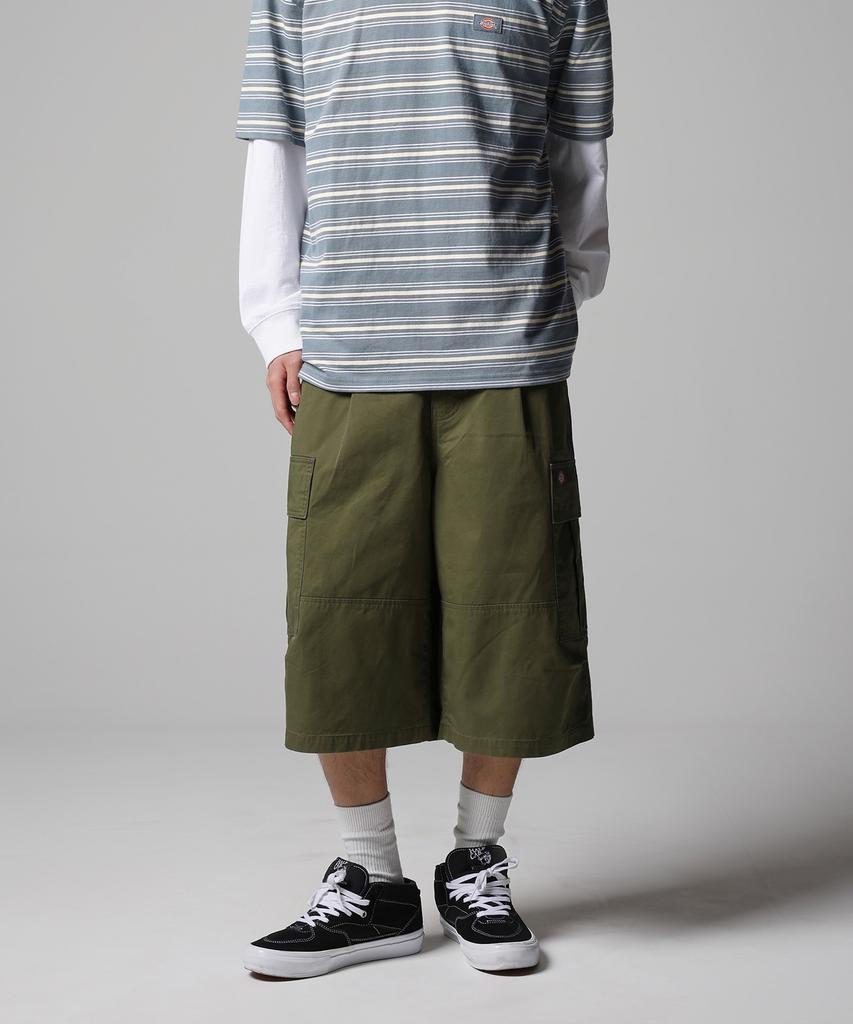 Dickies Washed Twill Cargo Shorts Olive
