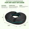 Donut Gel Sitting Pillow Orthopedic Memory Foam for Tailbone Pain Hemorrhoid Bed Sores Postpartum Prostate Coccyx Sciatica Pain