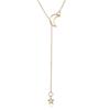 Moon Shape Star Pendant Luxury Clavicle Chain Necklace