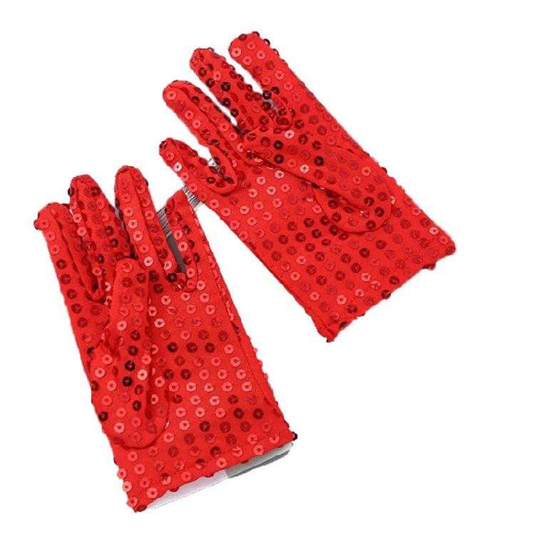 Christmas Party Sequins Gloves Kids Sequins Full Finger Singing Dacing Gloves