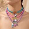 Handmade Beaded Necklace Starfish Shell Charm Multi-Layer Necklace Boho Necklace  Jewelry Gifts