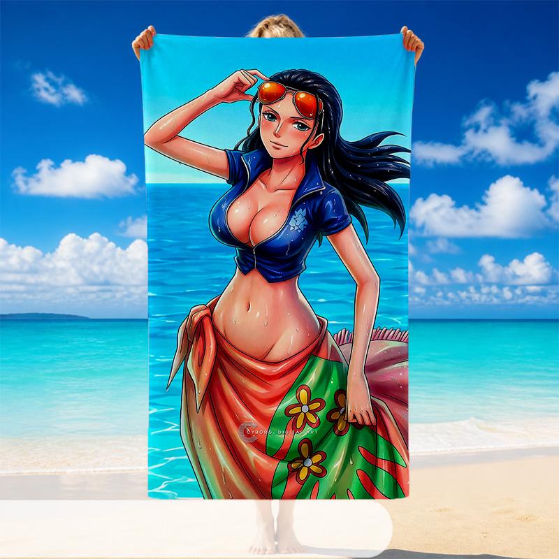 One Piece Beach Towel, Soft Large Absorbent Towel For Beach Swimming Pool Travel Vacation