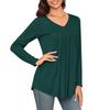Women's T Shirt Tee  Long Sleeve Daily Weekend Fashion Basic V- Neck Regular Top