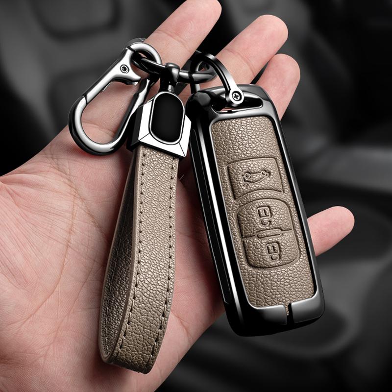 Alloy Auto Smart Key Fob Cover Case Housing Remote Fit For Mazda 2 3 6 Atenza Axela Demio Cx-5 Cx5 Cx-3 Cx3 Cx7 Cx-7 Cx-9 Cx9 Mx5 Accessory