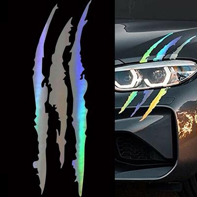 Autoscheinwerfer Dekoration Krallen Autoaufkleber Motorhaube Augenbraue Kratzaufkleber Kreative Aufkleber Vinyl Aufkleber Autokarosserie Dekorativ