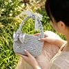 100g/roll 25mm Chunky Soft Satin Yarn Iridescent Metallic Sparkle Thread DIY Crochet Bag Knitting High-Gloss Yarn Craft