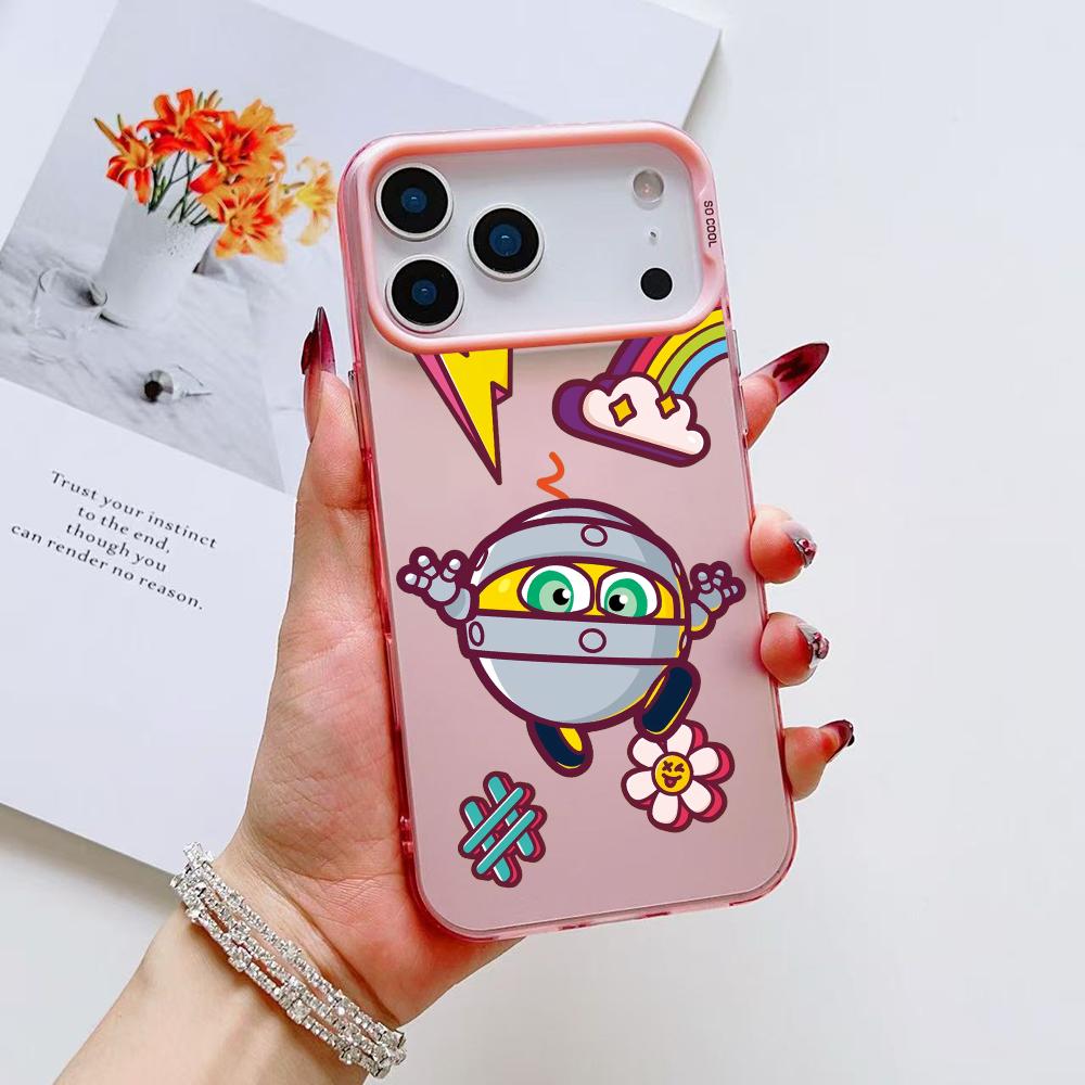 Cute G-Gogoriki K-Kikoriki Phone Case For iPhone 17 16 15 14 13 12 11 Pro Max Air Matte Laser Aurora Shockproof Funda