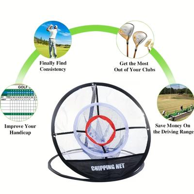 Pop-Up Golf Chipping Net Practice Training Aidortable Portable Folding Indoor Outdoor  for Accuracy and Swing Practice Tool