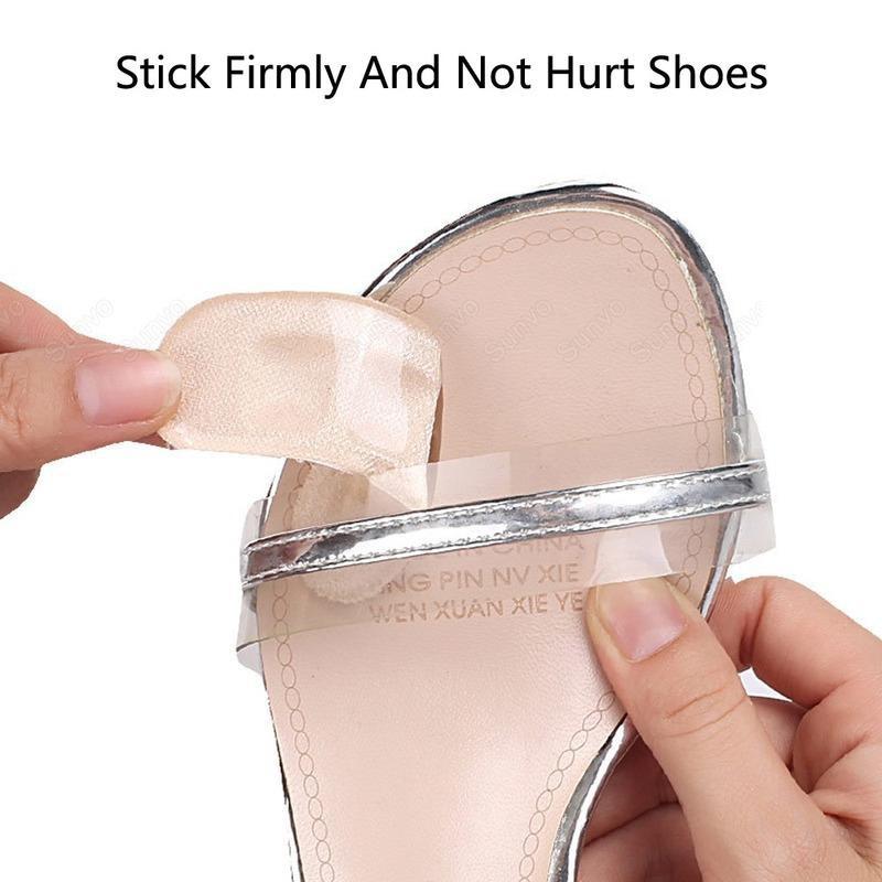 4pcs Silicone Pads for Women's Shoes Non-slip Inserts Self-adhesive Forefoot Heel Gel Insoles for Heels Sandals Foot Pad