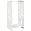 VidaXL Firewood Rack White 40x30x80 Cm, Fireplace Log Holder, Log Holder, Log Rack, 864226