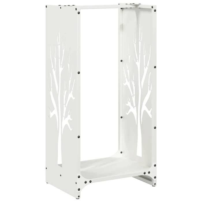 VidaXL Firewood Rack White 40x30x80 Cm, Fireplace Log Holder, Log Holder, Log Rack, 864226