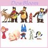 10 Stück Mascha und der Bär Premium Qualität Actionfigur Niedliche Puppe Kuchenaufsatz Set Geschenk für Kinder