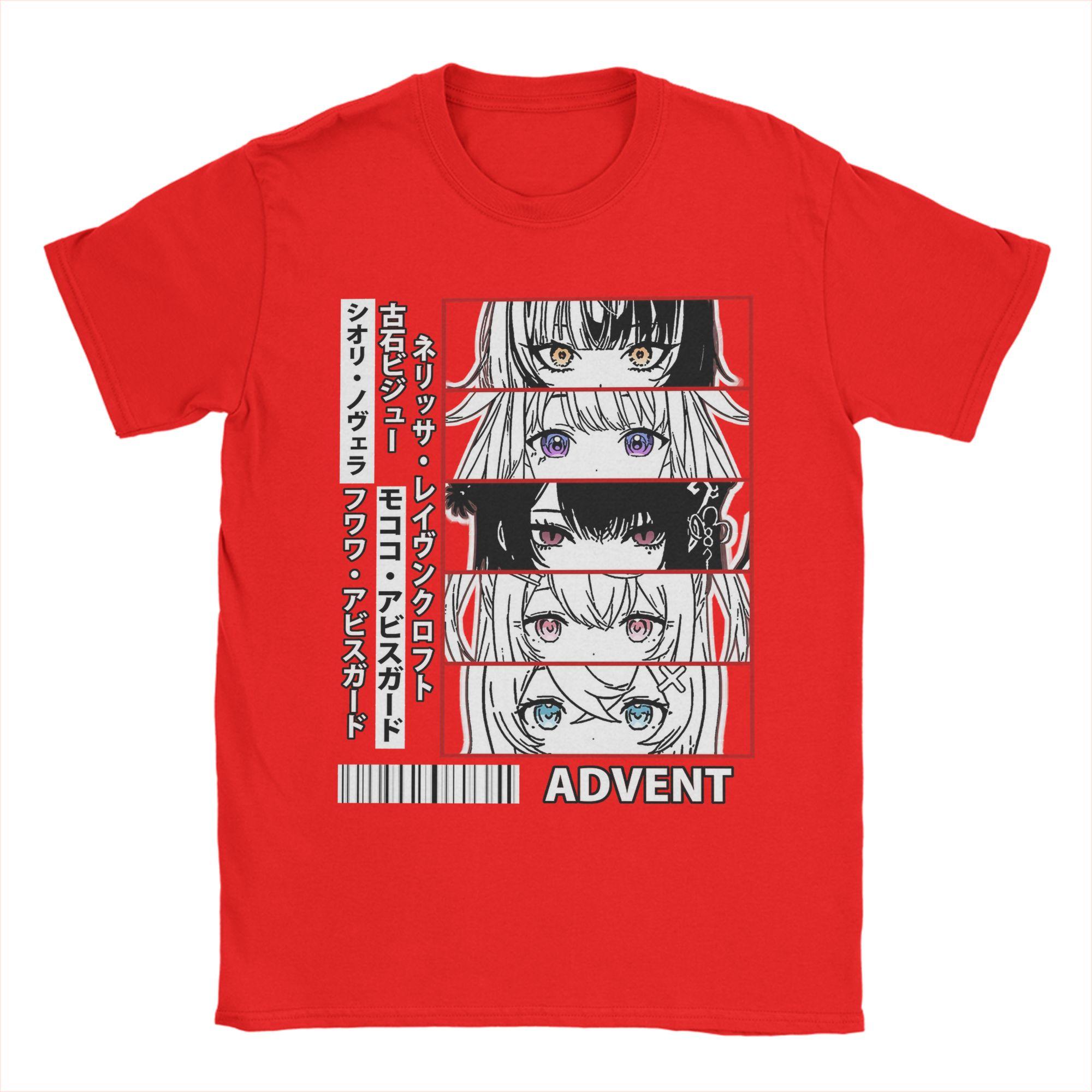 

Mens Holo Advent Panel Hololive T Shirt 100 Cotton Tops Crazy Short Sleeve Round Collar Tee Shirt Plus Size TShirt M