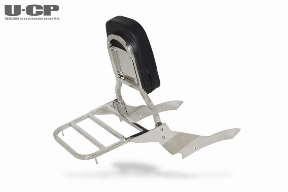 Custom Backrest Set with Rear Carrier for Drag Star 400 U-CP (Uchi Parts)