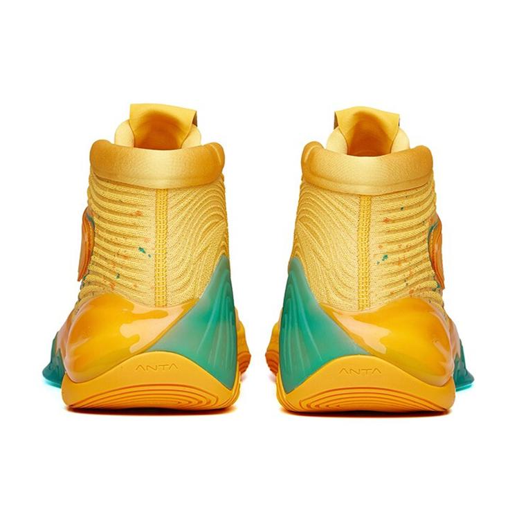 Anta KT 6 Citrus Bomb Textile, Synthetic Leather Cushioning Slip Resistant Abrasion Resistant High top Basketball Shoes 112131101-5