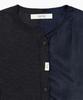 NORMOR Mixed Fabric Cardigan Charcoal