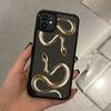 Luxurious Gold Snake Clear Case for IPhone 16 12 14 13 11 Pro Max Mini X XR XS 15 8 Plus Case Dragon Fundas for IPhone 13 Cover