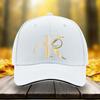 New Unisex Adjustable Baseball Cap With Golden K Letter Print For Outdoor Casual Sports Daily Wear