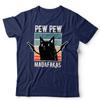 Pew Pew Madafakas Tshirt Unisex Kids NEW Funny Cat Lover Retro Vintage