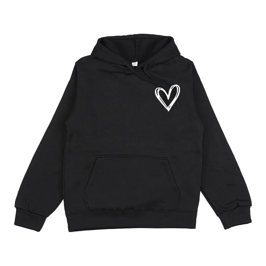 Autumn and Winter Fleece Warm Hoodie Men's Casual Top Men's and Women's Sportswear Fashionable Solid Color Daily Hoodie