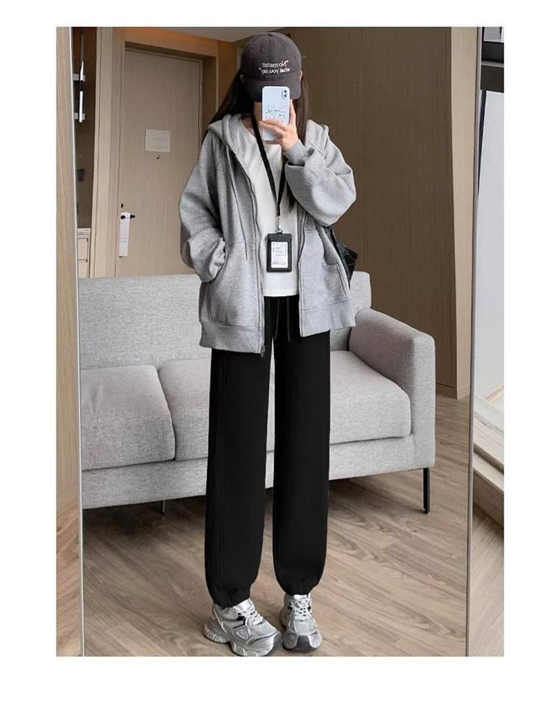2026 Spring/Autumn Maternity Joggers: Casual, Plus Size, Relaxed Fit, No Belly Support, Petite-Friendly Sports Pants