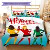 Heathers Pattern Bedding,Quilt Set Quilt Cover Pillowcase Home Birthday Gift (1 * duvet cover + 2 * pillowcase, without core)