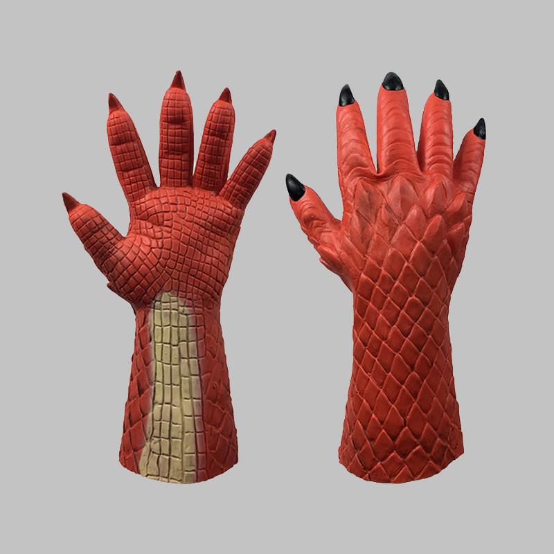 Scary Latex Beriael Mask And Gloves Set For Halloween Costume Parties And Events