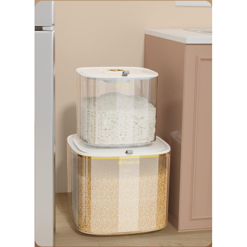 Rice Bucket Household Insect-proof and Moisture-proof Sealed Canned Grain Rice Storage Box Storage Box Flour Dog Food Cat Food