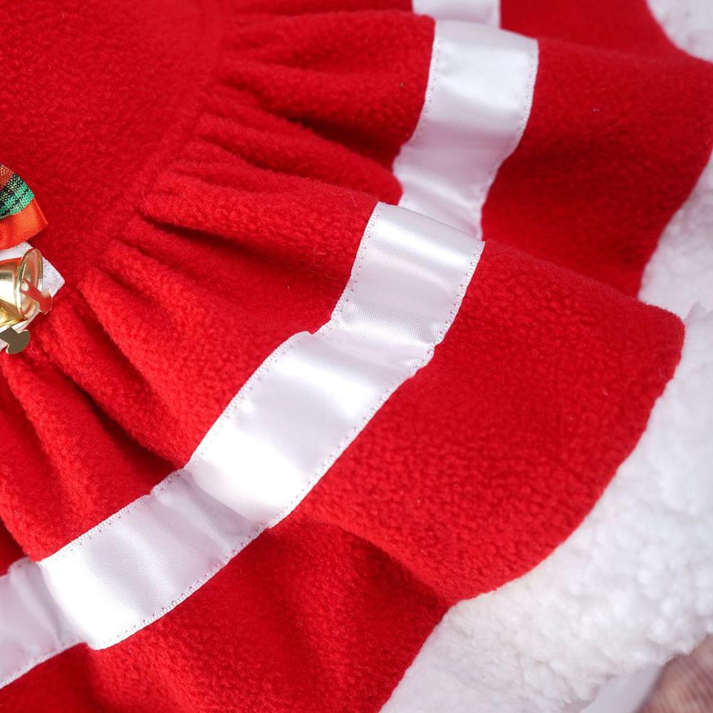Vestidos de Natal para Cães Pequenos Roupas de Inverno Quente Saia Cosplay de Natal Gato Animal de Estimação Cachorro Vestido Fantasia Princesa Filhote Vestido