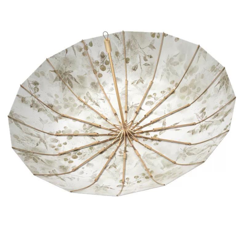 16-Rib Women’s Umbrella: Dual Use for Sun & Rain, UV Protective, Reinforced & Thickened for Enhanced Sunshade