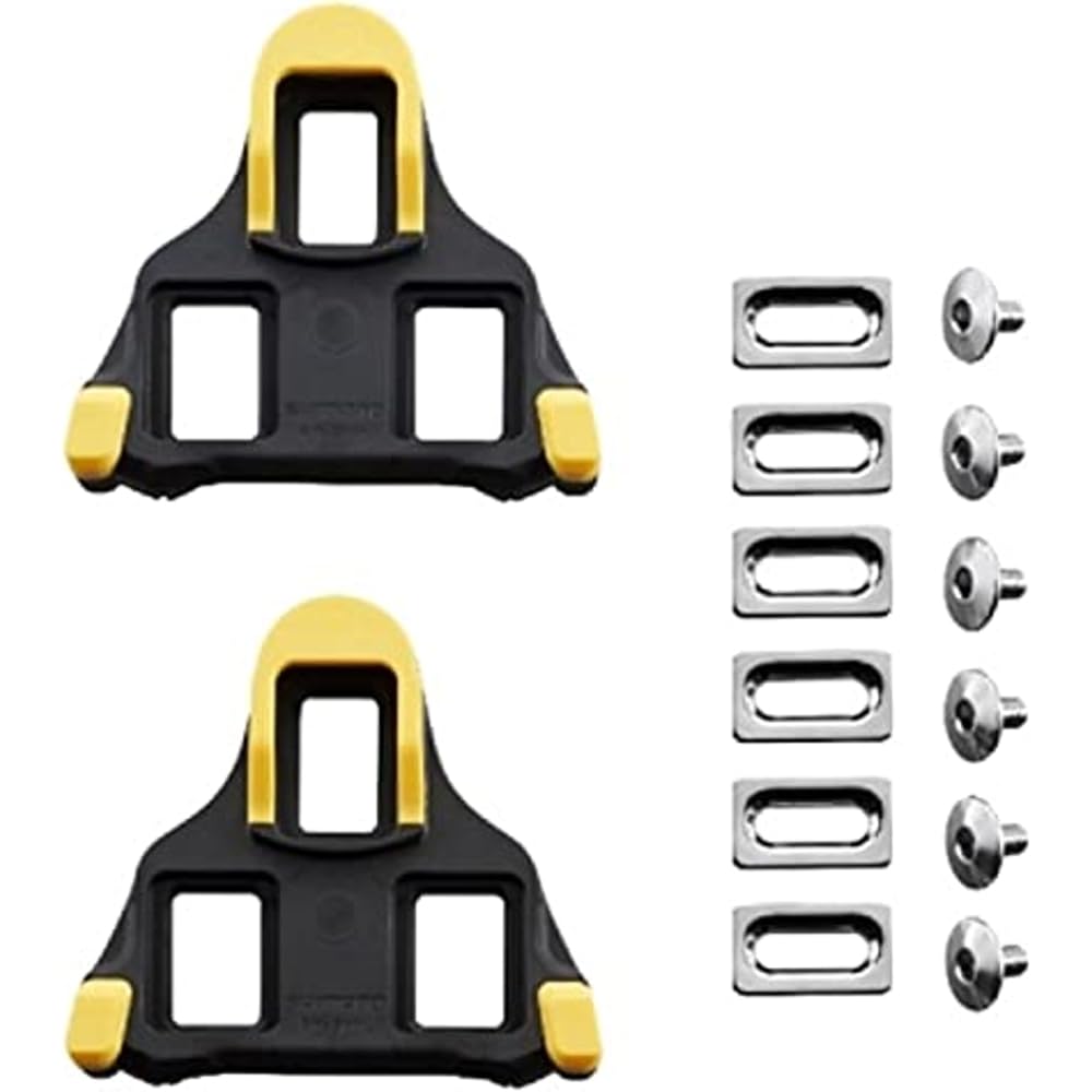 Shimano SM-SH11 SPD-SL Cleats Self-Aligning Mode Yellow 2-Pack