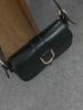 Women's Retro Wine Red Messenger Bag - 2024 Autumn/Winter Collection, Horseshoe Buckle, Small Square Underarm Shoulder Bag