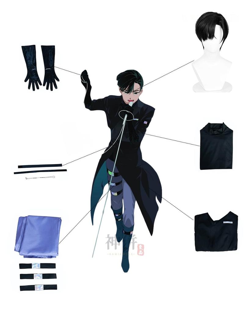Ivan Cosplay Costume with R3 Cosplay Adult Fancy School Stage Ivan cosplay with [Kamihei Ryohin] Wig, Outfit, Size, Dress, Festival, Event, Costume,
