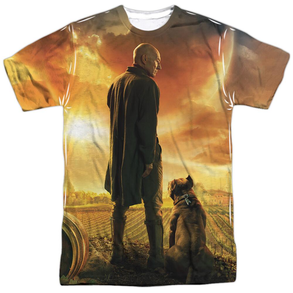 Star Trek Picard Poster Licensed Sublimation Adult T-Shirt XXL