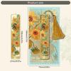 4Pcs Vintage Oil Painting Themed Bookmarks with Tassels Hollow Metal Bookmarks Book Page Marker for Teacher Reader