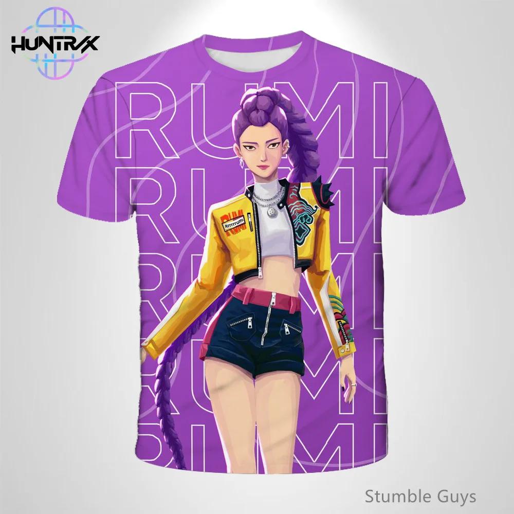 Anime clothing, men's and women's casual fashion, 3D short sleeved summer boy and girl T-shirt