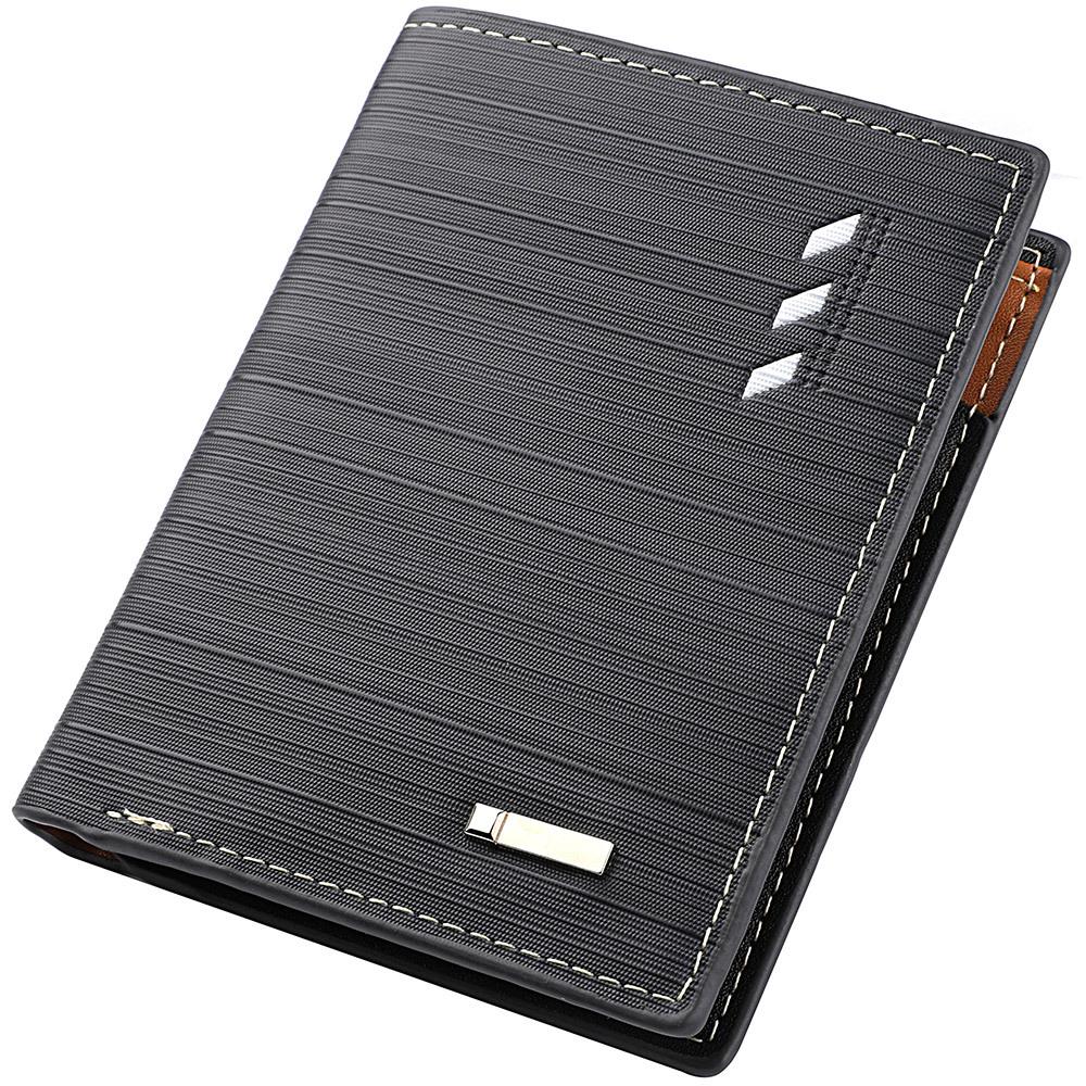 Men's Horizontal PU Leather Wallet - Korean Style Card Holder In-Stock