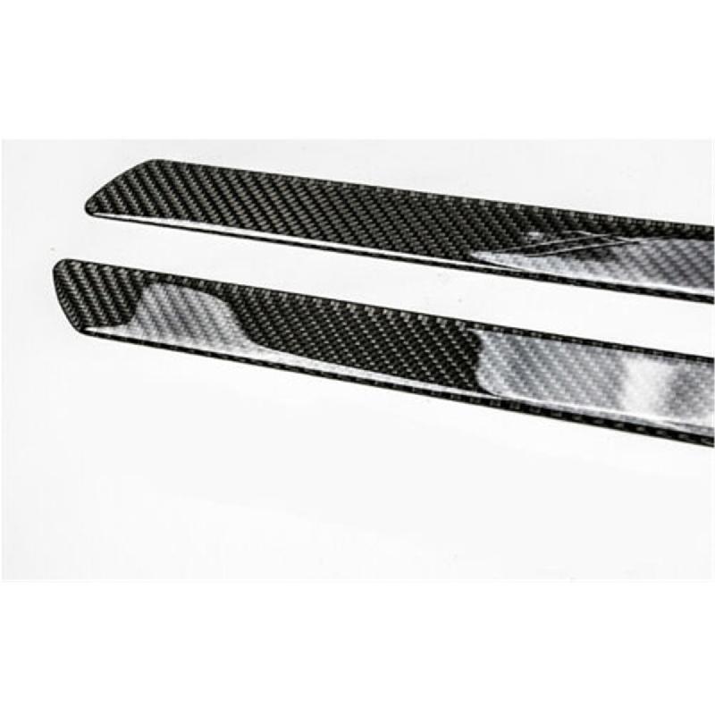 2X Real Carbon Fiber Car Scuff Plate Door Sill Cover Panel Step Protecors 258Cm