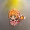 Kawaii Magical Girl Fridge Magnet Rotatable Cartoon Figure Ornament Creative Home Decoration Best Friend Gift