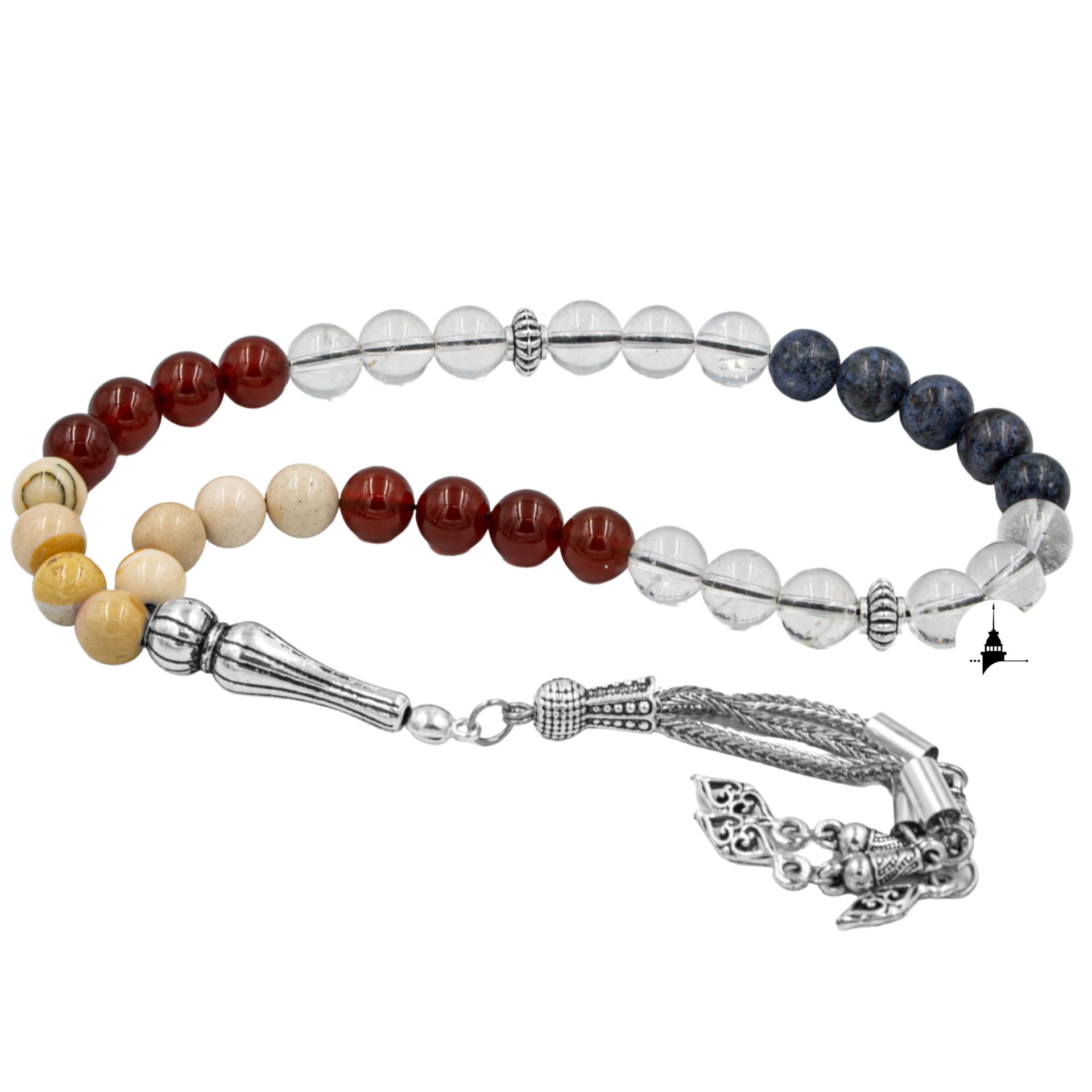 

Козерог Четки Дюмортьерит, Яшма, Красный Агат, Хрустальный Кварц