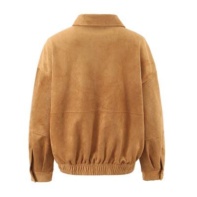 European and American Style, New Women's Clothing, Retro Brown Suede Jacket Jacket, Suede Shorts