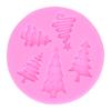 Christmas Tree Mold Silicone Fondant Chocolate DIY Baking Mold for Bakery Home KitchenPink