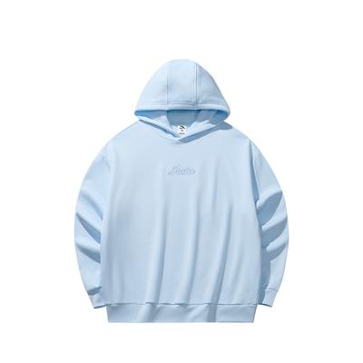 Anta Hooded Fleece Pullover Long Sleeve Knitted Casual Sweatshirt Unisex Sweatshirt Frost-Blue 972618705N-8