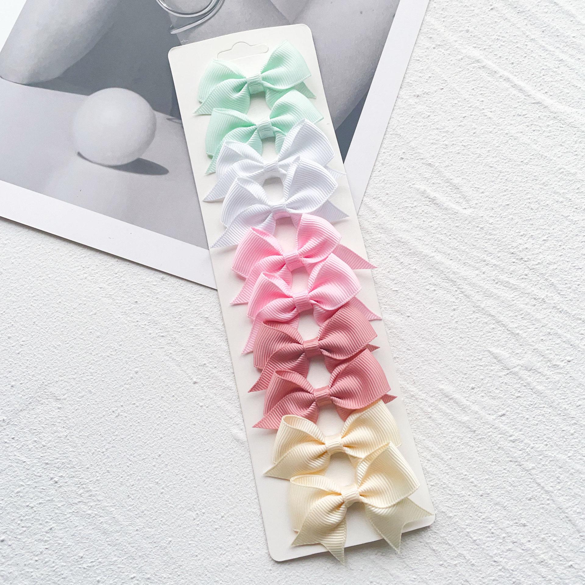 

Красочные заколки-банты для девочек - Милые, универсальные и простые аксессуары для волос в европейском и американском стиле