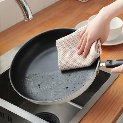 Honeycomb Cotton Cleaning Cloth With Absorbent Breathable Material For Kitchen Use